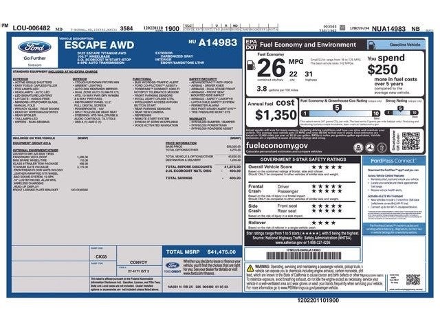 2022 Ford Escape Titanium