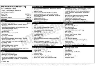 2026 Acura MDX Advance Package SH-AWD